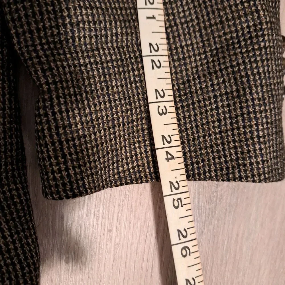 Vintage Chaps Ralph Lauren Men's Wool Blazer Tweed Multicolor 42T Canada FLAW